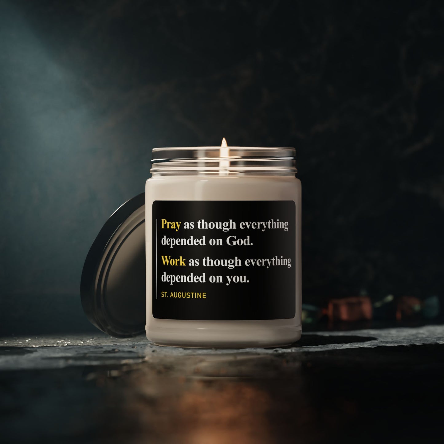Work as Though Everything Depended on You Scented Candle, 9oz