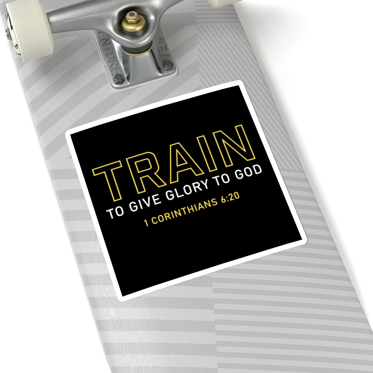 Train to Give Glory to God Sticker