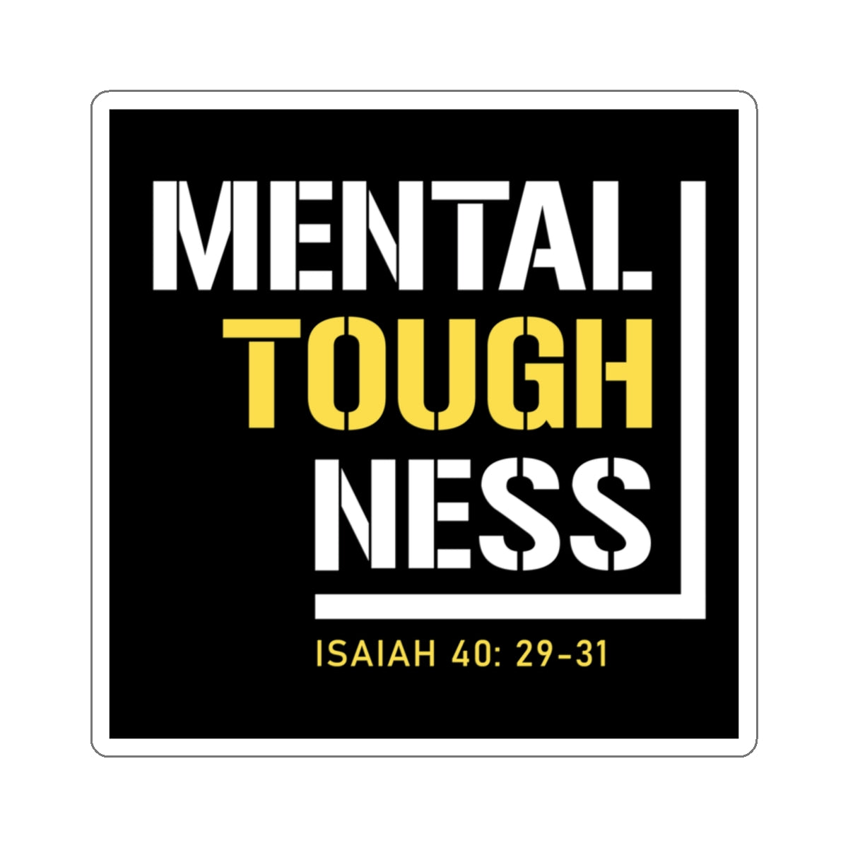 Mental Toughness Sticker