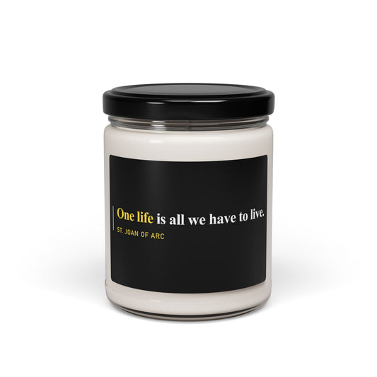 One Life is All We Have to Live Scented Candle, 9oz