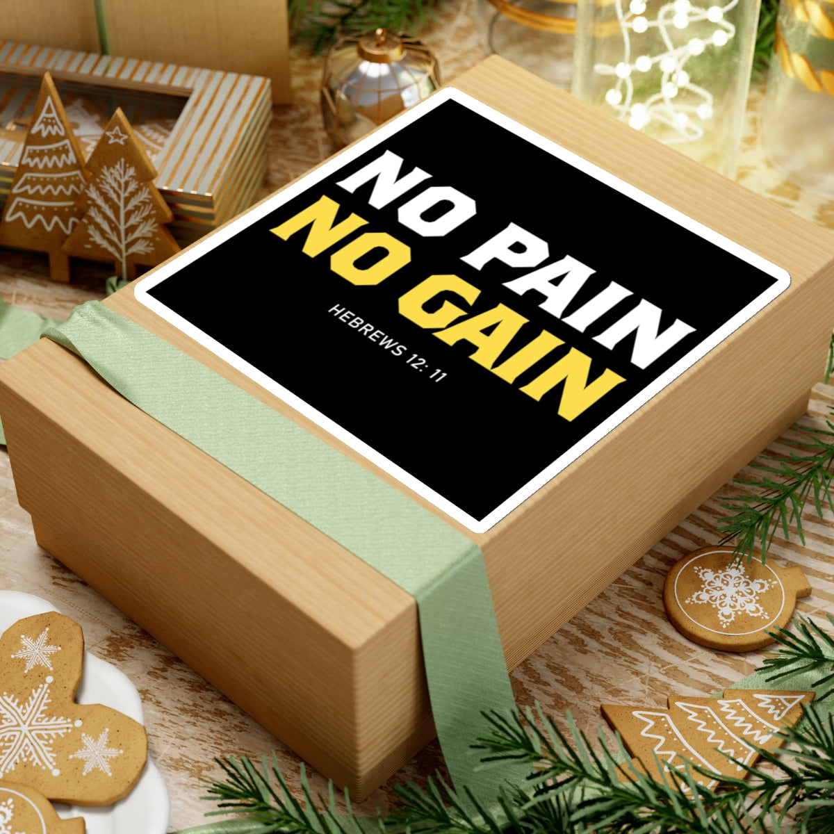 No Pain, No Gain Sticker